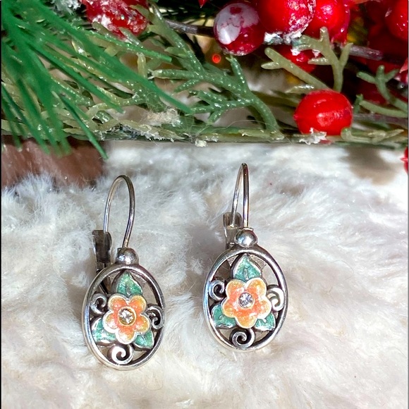 Brighton FLUTTER FANTASY Butterfly Flower BeeNecklace Bracelet Earrings RARE - Picture 8 of 17